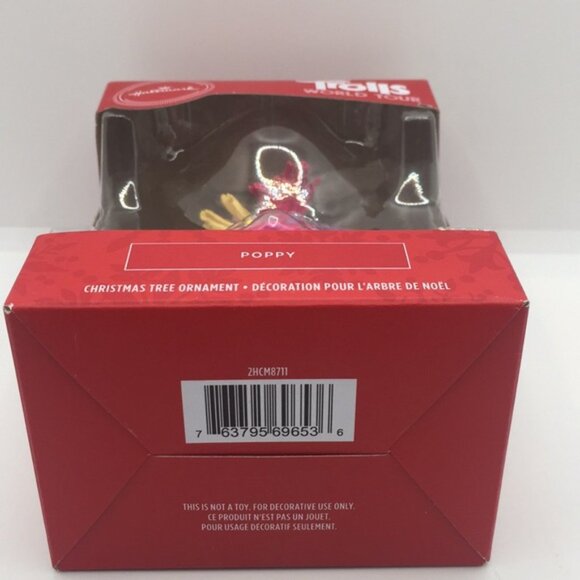 2020 Hallmark Dream Works Trolls World Tour Poppy Guitar Christmas Tree Ornament - Picture 6 of 10